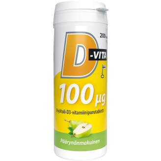 D-Vita 100 µg Päärynä 200 tabl.