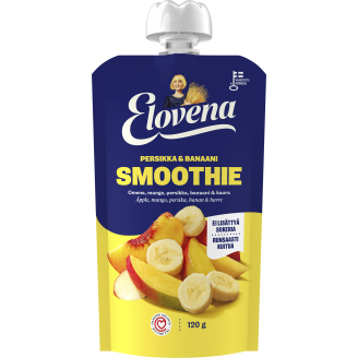 Smoothie Elovena 120 g persikka & banaani