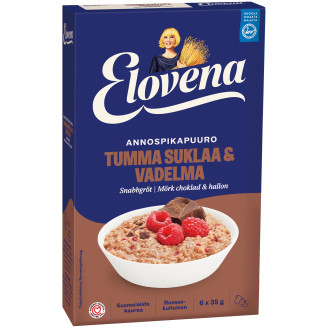 Hetki annospikapuuro 6 kpl 210 g tumma suklaa-vadelma
