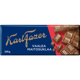 Vaalea maitosuklaa 200 g suklaalevy