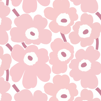 Lautasliina Marimekko 33 cm Mini Unikko vaaleanpunainen