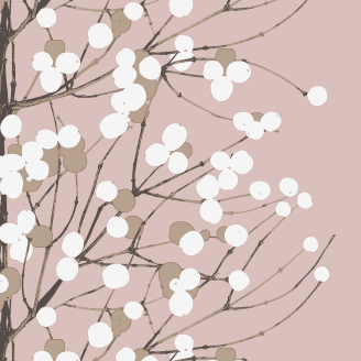 Lautasliina Marimekko 33 cm Lumimarja roosa