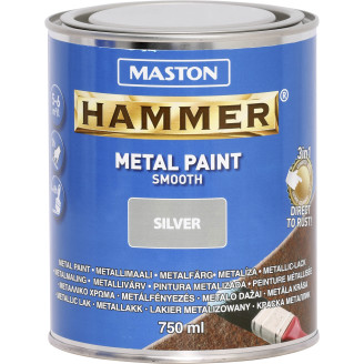 Metallimaali 750 ml hopea sileä