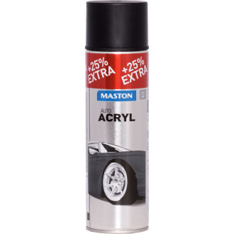 Spraymaali AutoACRYL 500 ml, matta musta
