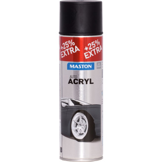Spraymaali AutoACRYL 500 ml, puolimatta musta