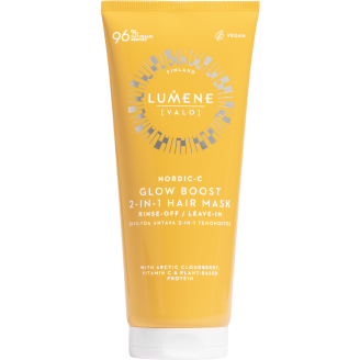 Tehohoito hiuksille Lumene VALO 200 ml Glow Boost 2-in-1