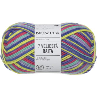 Lanka Novita 100 g 7 Veljestä Raita