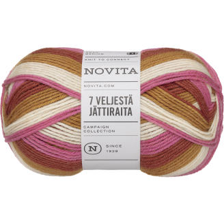 Lanka Novita 150 g 7 Veljestä Jättiraita