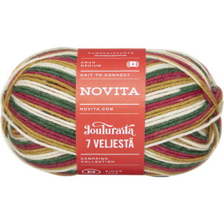 Lanka Novita 150 g 7 Veljestä Jouluraita