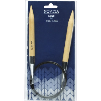 Pyöröpuikot Novita 80 cm 12 mm koivu