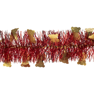 Nallepunos Weiste 90 mm x 2 m punainen/satiinikulta