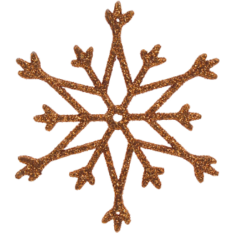 Lumikide Weiste 3 kpl 80 mm pronssi glitter