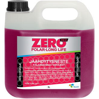 Jäähdytysneste Zero Polar Longlife Red 100 % 3 l