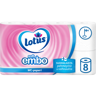 WC-paperi Lotus Embo 8 rl