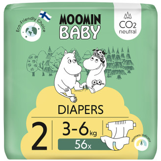 Teippivaippa 56 kpl Muumi Baby Newborn 2, 3-6 kg