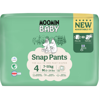Housuvaippa Moomi Baby 32 kpl Snap Pants 4, 7-11 kg