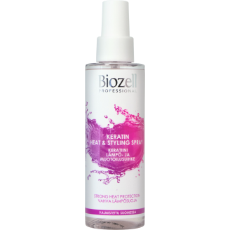 Lämpö/muotoilusuihke Biozell Professional 150 ml Keratiini