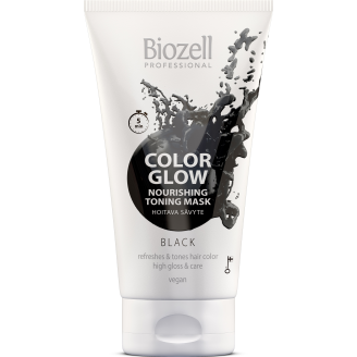 Sävytenaamio Biozell 150 ml Color Glow, Black