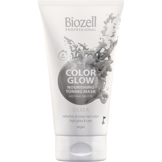Sävytenaamio Biozell 150 ml Color Glow, Silver