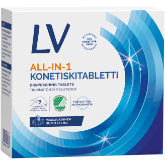 Konetiskitabletti LV 40 kpl All-in-One