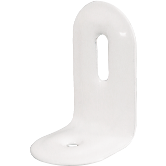 Kalustekulma terästä, valkoinen, 4 kpl