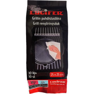 Grillin puhdistusliina Lucifer 25 x 25 cm, 10 kpl