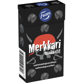 Salmiakkipastilli Fazer 38 g Merkkari minilantti