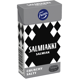 Salmiakkipastilli Fazer 38 g Crunchy Salty