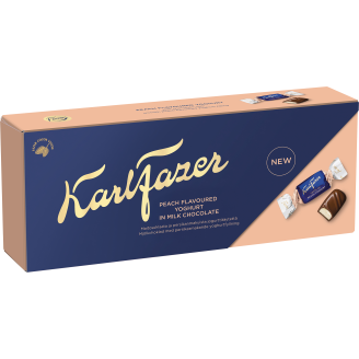 Suklaakonvehti Karl Fazer 250 g persikkajogurtti