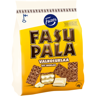 Fasupala Fazer 199 g valkosuklaa vohvelikeksi