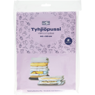Tyhjiöpussi 60 x 80 cm 2 kpl
