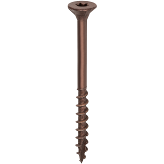 Terassiruuvi lk 4,2 x 55 mm, AISI410+Ruspert, ruskea, 250 kpl