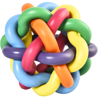 Koiran kuminarupallo Real Dog monivärinen