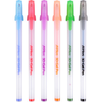 Geelikynä A+plus 6 kpl 3D