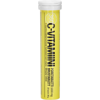 C-vitamiiniporetabletti Arki 360° 20 kpl sitruuna
