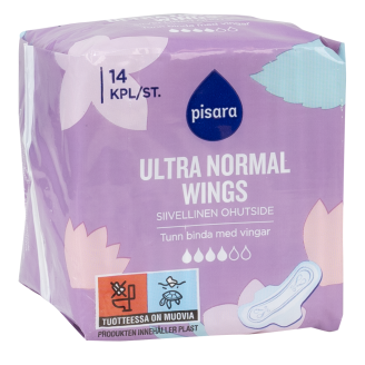 Terveysside Pisara 14 kpl normal siivekkeillä