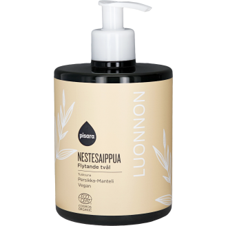 Luonnon nestesaippua Pisara 500 ml persikka-manteli