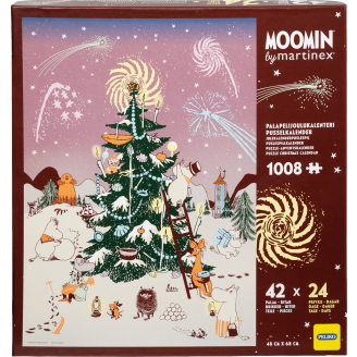 Palapelijoulukalenteri Peliko 1008 palaa Muumi