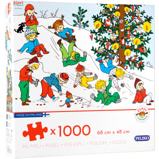 Palapeli Peliko Peppi Pitkätossu 1000 palaa