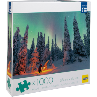 Palapeli Peliko 1000 palaa revontulet