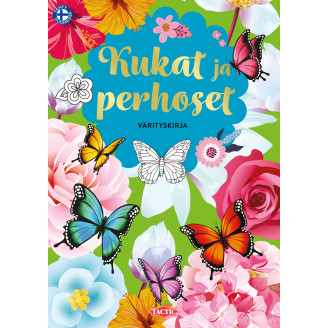 Värityskirja Tactic Kukat ja perhoset