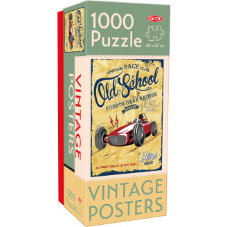 Palapeli Tactic 1000 palaa Vintage Posters Old School