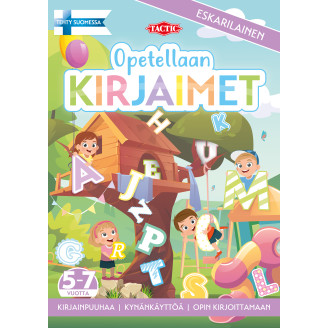 Puuhakirja Opetellaan Kirjaimet