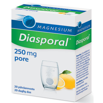 Diasporal 20 kpl Magnesium 250 Aktiv
