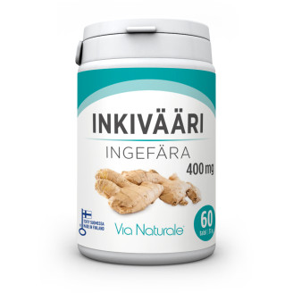 Inkivääri Via Naturale 400 mg 60 kpl