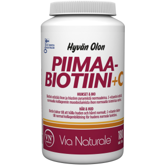 Pimaa-Biotiini+C Via Naturale 180 kpl Hyvän Olon