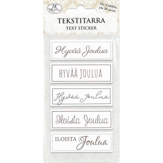 Tekstitarra jouluntoivotukset 2 arkkia