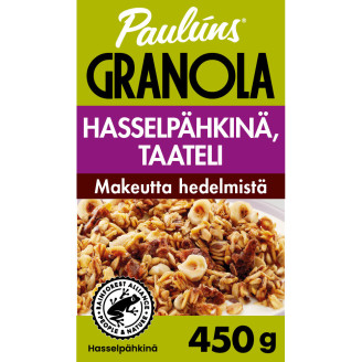 Granola 450 g hasselpähkinä ja taateli