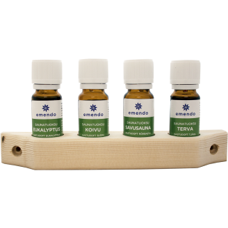 Saunatuoksu 4x10ml puuteline