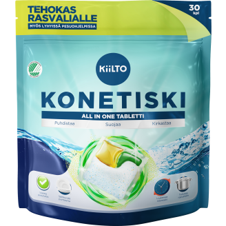 Konetiskitabletti Kiilto 30 kpl All in 1